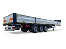 Open Sided Semi-Trailer with Side Supports