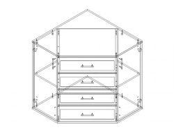Compact Corner Storage Cabinet PGL LK TU