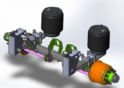 Axle Assembly with Pneumatic Suspension AXL-12-AFDBPK-00