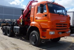 KAMAZ-65115 Truck Tractor with Crane Model 336938