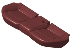 Rear Seat Cushion for Comfort and Support (FBr PE)