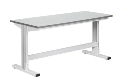 Simplified T-Shaped Industrial Work Table, Alpha Series, Viking: ALF-T