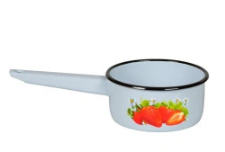 1L Enamelled Steel Bucket for Hygiene and Utility