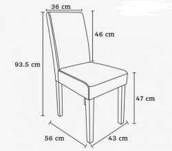 Comfortable Soft Chair with Wooden Frame - Model Grand OBS-5