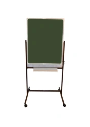 Mobile Magnetic Whiteboard and Chalkboard for Classrooms