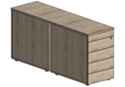 Double Side Cabinet with Ball Slides KС.ТпоД-7.08