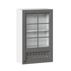 High Glass Kitchen Cabinet Facade 600 Ameli-3 LD.299760.000 (Onyx Gray)