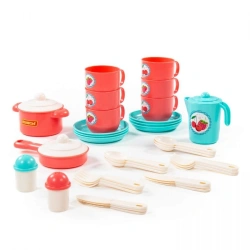 Kids Tableware Set for 6 - 'Hostess' (V3) 38 Pieces