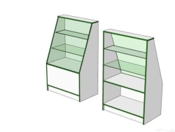 Commercial Display Counter for Public Spaces