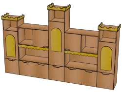 Versatile Storage Rack for Preschool Activities - Model SZ78