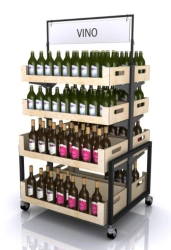 Mobile Wine Rack Modera 900x860x1680