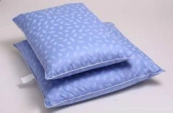Synthetic-Filled Pillow with Mixed Fabric Top