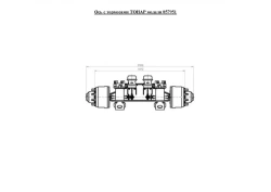 Brake Axle 857951 for Semi-Trailers