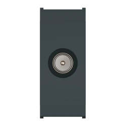 CADUCEUS ALING MODE Antenna Socket M/F for Concealed Installation, 1M, Anthracite, Art. 6624.A