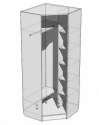 Custom Wooden Corner Wardrobe