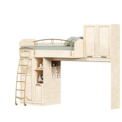 Alexandria Loft Bed M Leather Lento/Rustic Model LD.510020.000