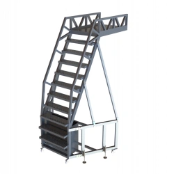 Mobile Aluminum Ladder with Platform LSA-2500-150