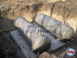 Horizontal Steel Tank for Liquids, 60m³ Capacity, Model RGSн-3000х8500