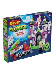 Ghost Hunter Building Block Set "Medium Haunted House" with Cannon Car and 2 Hunters