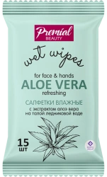 Refreshing Wet Wipes with Aloe Extract for Skin Care, Pack of 24