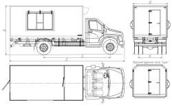 Mobile Retail Vehicles for GAZ Chassis C41A23, C41A43, C42A43, C41R13, C41R33, C42R33, C41RB3 - 5759AE-2, 5759AE-3