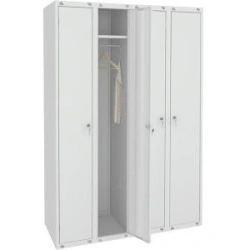 Four-Section Metal Clothing Cabinet for Changing Rooms - SHR-44 (400)