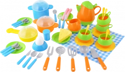 Complete Toy Kitchen Set with Food - KNOBA 1/6
