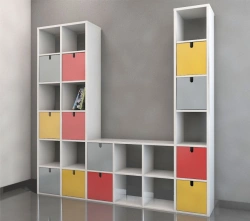 Wooden Shelving Unit with 5 Fixed Shelves, Art. No. 012/2023