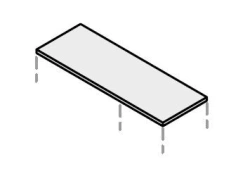 Decorative Wooden Office Top - Work, Blitz, Agat, Rio Base, Rio Project, Gamma Series