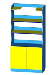 Educational Storage Shelf for Toys and Teaching Aids, Code 38197