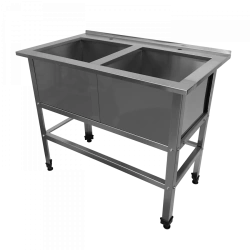 Two-Compartment Washing Sink for Food Service