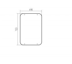 Partition Glass for LIAZ Bus 5292-8202100