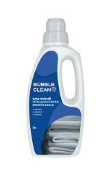 Liquid Laundry Detergent Bubble Linen Clean White