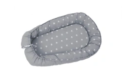 Polini Kids Cozy Nest Bed Bumper, Gray, Model 0001485-3