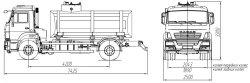 Food Liquid Transportation Tank AЦВ 4680D1-20 on KAMAZ 43253-G5