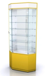 Corner Pharmacy Display Cabinet 700x700x2200 AVU-01