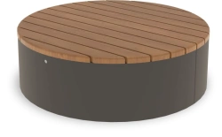 Round Bench with Metal Frame 1360mm A1025