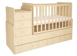 Children's Bed Polini Kids Simple 1100 with Chest of Drawers
