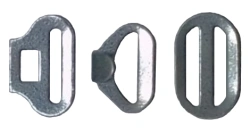 Three-Element Tie Clasp in White Zinc - Model 2406