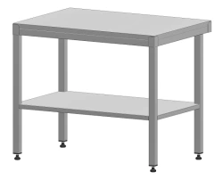 Food Preparation Table 1000x700x850 mm with Lower Shelf, Reinforced Polypropylene