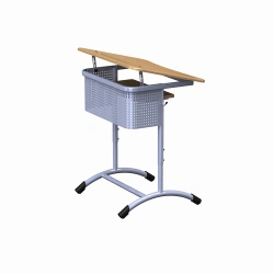 Unadjustable Student Desk with Metal Frame for Growth Groups #0-7