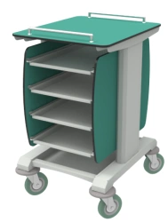 Mobile Table TPP-3 with Powder Coated Shelves