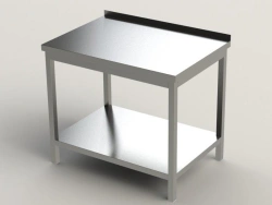 Stainless Steel Work Table with Shelf, Model SKNP