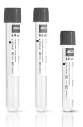 Acti-Fine Vacuum Blood Collection Tubes with Sodium Fluoride and Heparin 1.0 ml, 13x75 mm