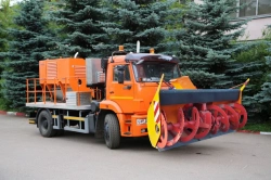 Snow Plow DE-210BF-1 Based on KAMAZ-54601-53