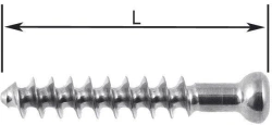 Spongy Screw Ø6.5 mm, Length 20 to 60 mm, Step 5 mm, Article 819.0XX