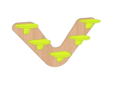 Children's Wall Shelf "Galochka" PN-G