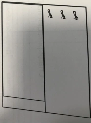 Wooden Hallway Coat Rack with Mirror