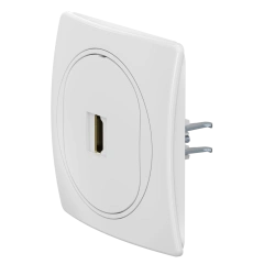 CADUCEUS ALING EON Hidden Installation Socket with HDMI Keystone Module A-A, White, Art. E6163.00