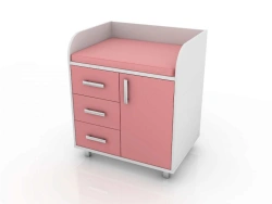 Changing Table with Drawers and Shelves, Model 112-004-5 K